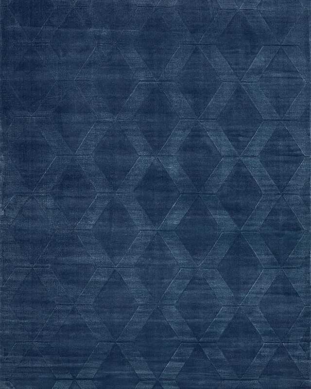 Brunello Hand-Loomed Navy Rug, 8' x 10'